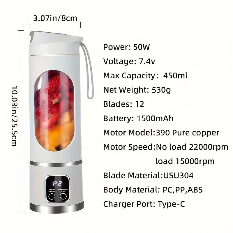 NovaNest™ Mini Portable Blender – Fresh Smoothies Anywhere